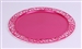 Round magenta plastic underplate x 72