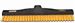 Industrial rubbing broom 40cm yellow