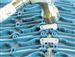 Swimming pool grating wet area 0.60x16m blue