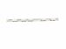 Fixed support broom wall mounted rail 90cm
