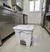 HACCP kitchen waste bin 30L white-pedal