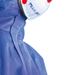 Blue disposable coverall cat III type 5 and 6