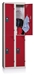 Cloakroom Multicase 2 squares superimposed 2 columns width 400mm