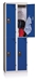 Cloakroom Multicase 2 squares superimposed 2 columns width 400mm