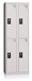 Cloakroom Multicase 2 squares superimposed 2 columns width 400mm