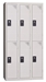 Cloakroom Multicase 2 squares superimposed 3 columns Width 400mm