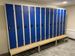 Cloakroom metal industry clean 3 columns