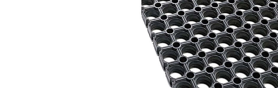 Rubber grating
