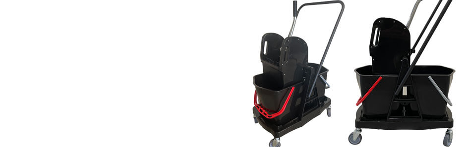 2-bucket cleaning trolley