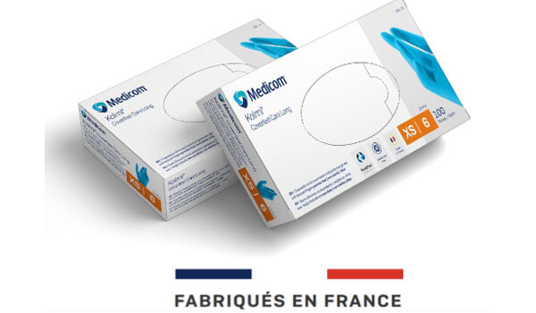 Nitrile glove made in France