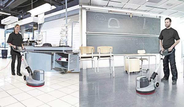 Professional floor stripping