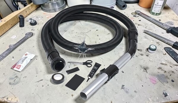 repair replace punctured vacuum cleaner hose