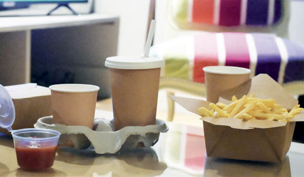 Takeaway food packaging